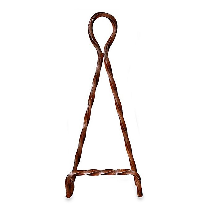 slide 1 of 1, San Miguel Braided Metal Easel - Rustic, 15.5 in