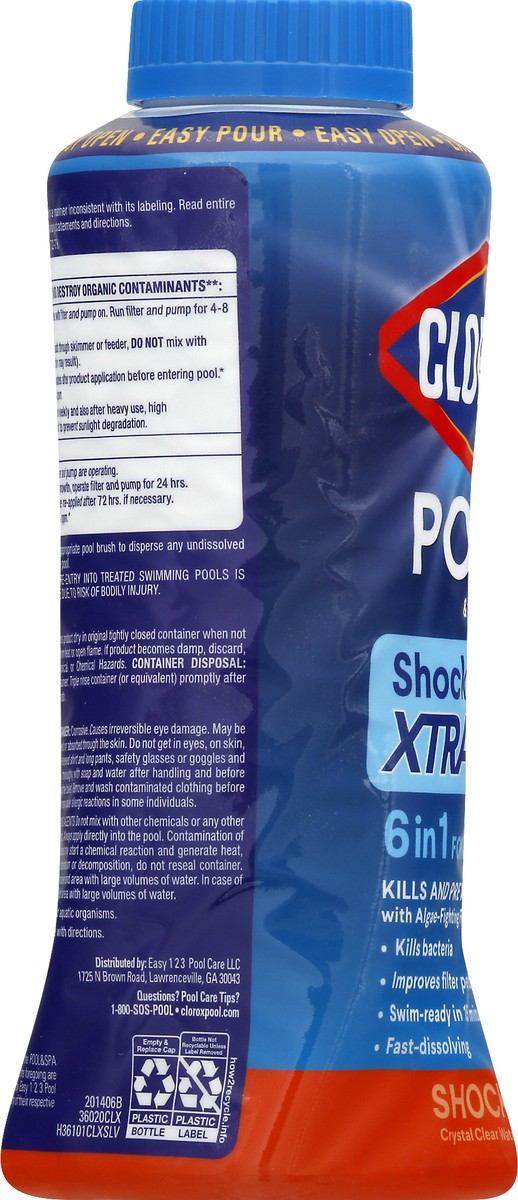 slide 9 of 9, Clorox Shock XtraBlue2 Crystal Clear Water Pool & Spa 1 lb, 1 lb