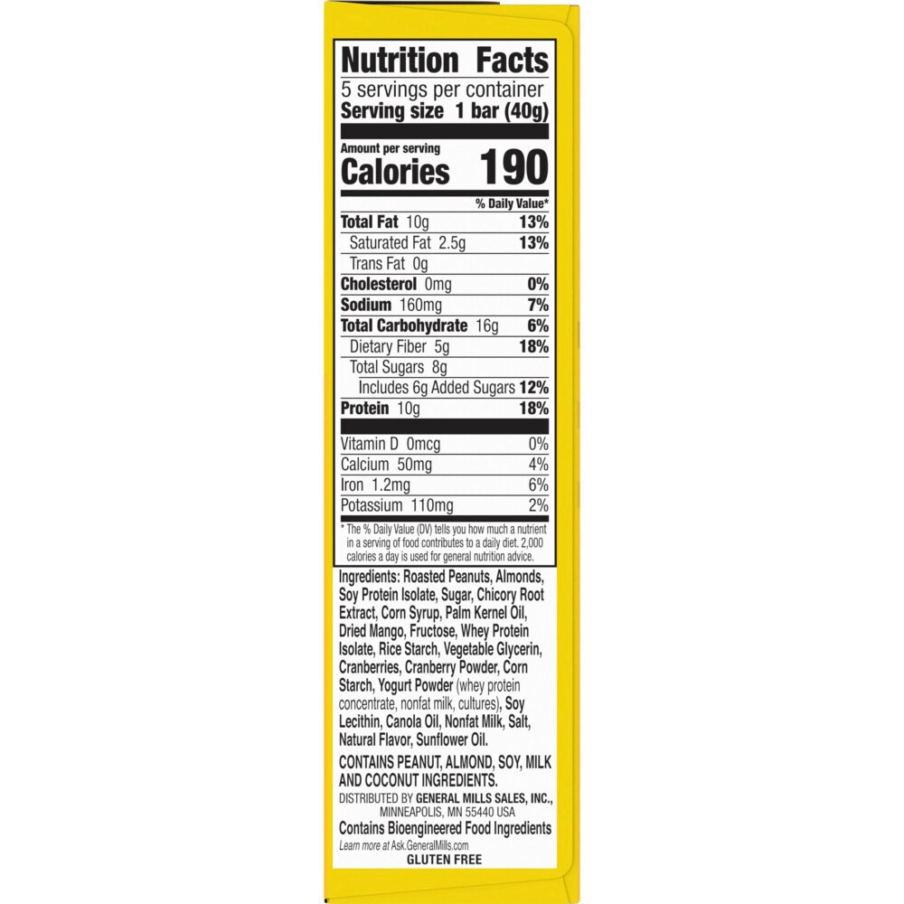 slide 3 of 6, Nature Valley Protein Smoothie Tropical Blend Chewy Snack Bars, 5 ct; 7.1 oz