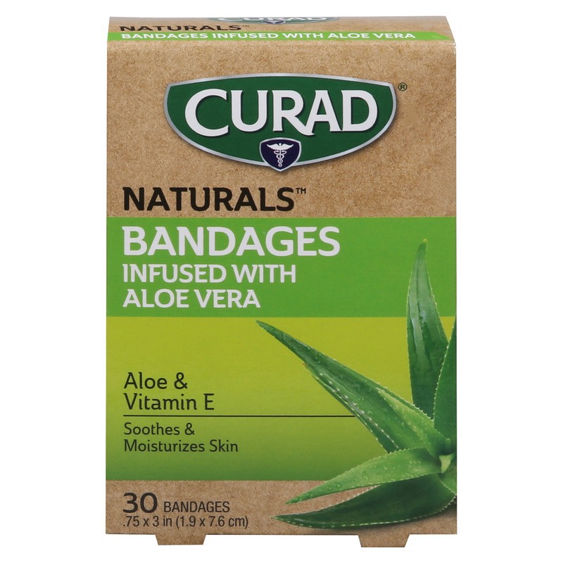 slide 1 of 1, Curad Bandages, Infused With Aloe Vera, 30 ct