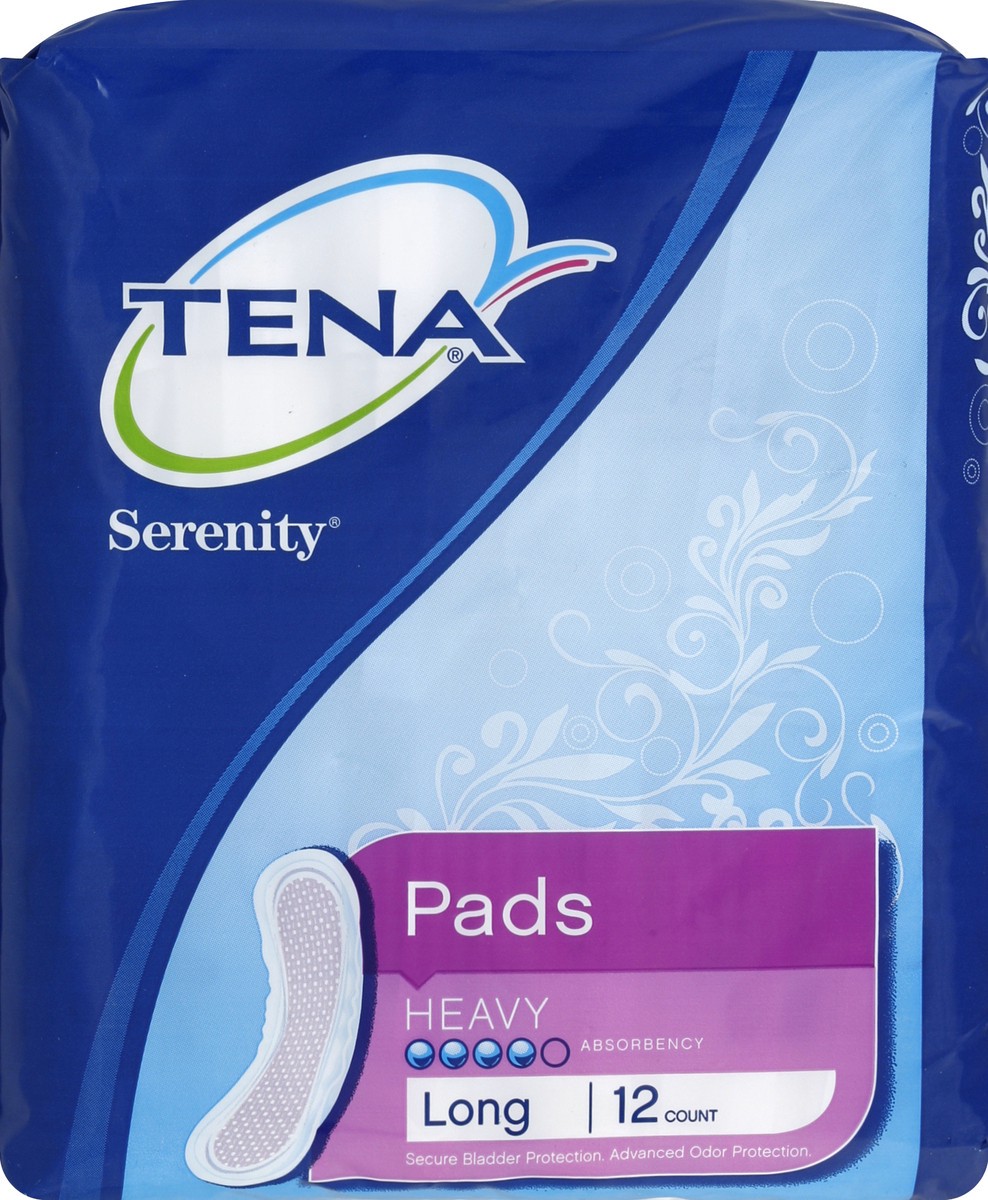 slide 5 of 6, Serenity TENA Intimates Heavy Long Incontinence Pad, 12 Count, 12 ct