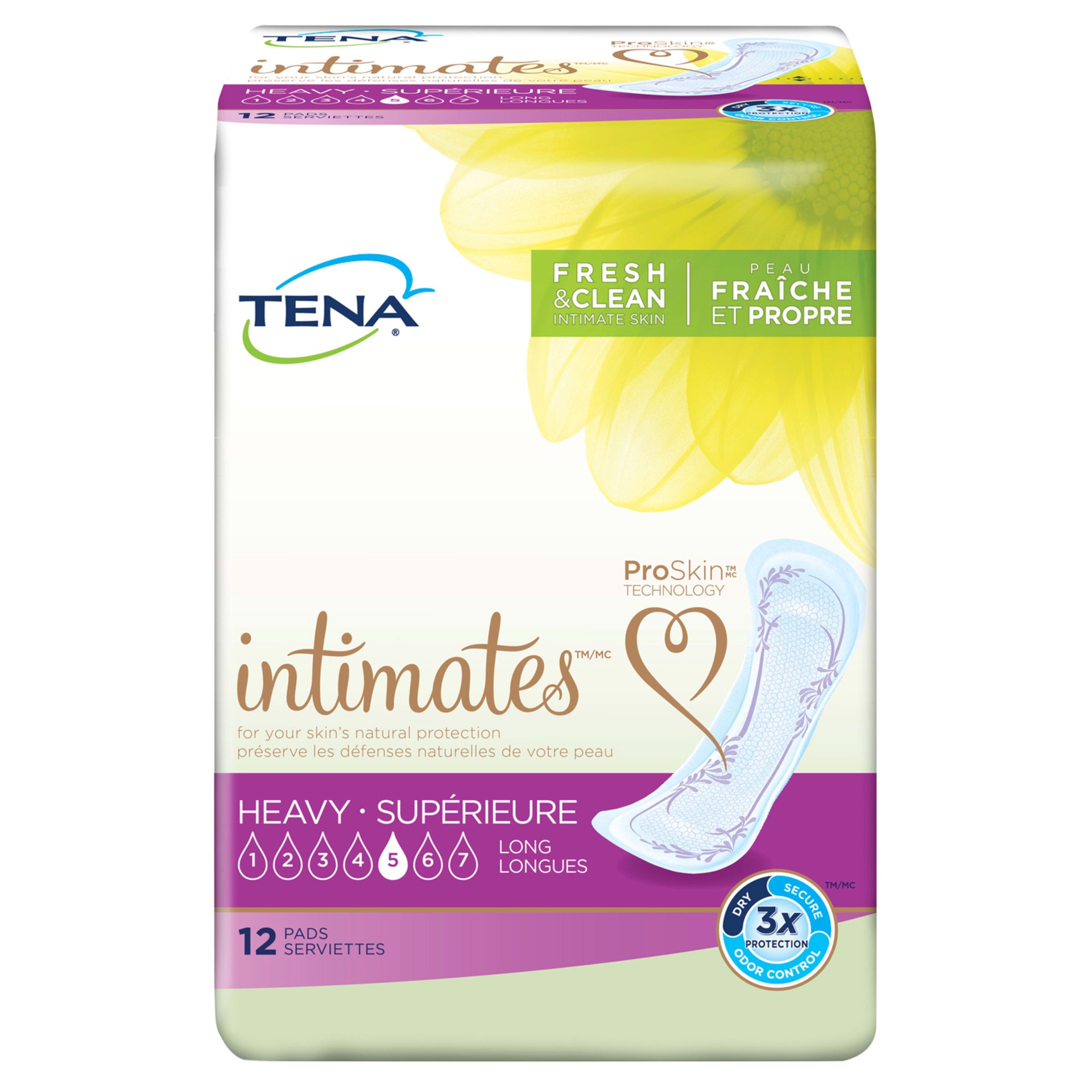 slide 1 of 6, Serenity TENA Intimates Heavy Long Incontinence Pad, 12 Count, 12 ct