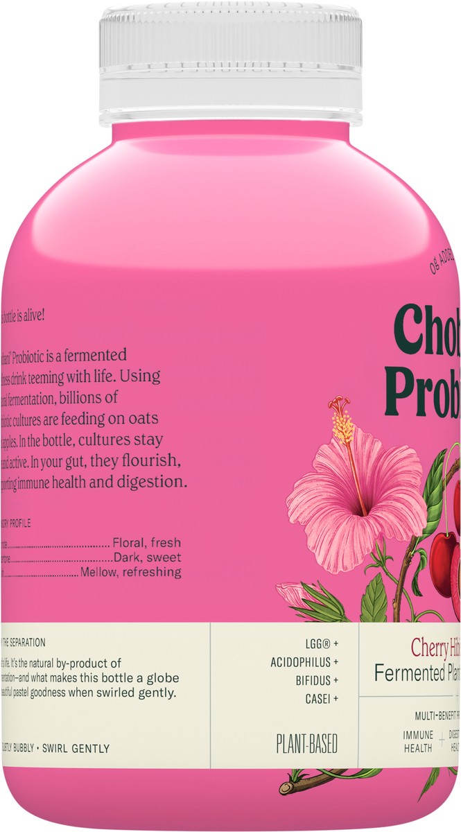 slide 3 of 9, Chobani Cherry Hibiscus Probiotic Plant Based Drink - 14 fl oz, 14 fl oz