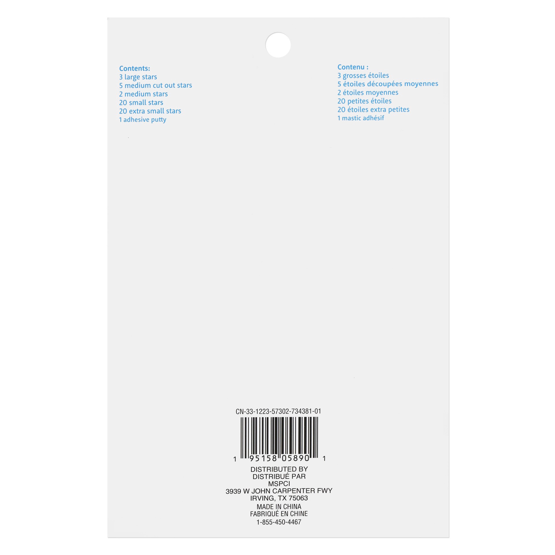 slide 3 of 6, Star Glow-In-The-Dark Stickers By Creatology, 5.51 in x 8.46 in x 0.59 in