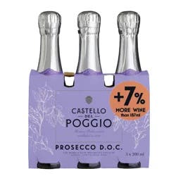 Castello Del Poggio Prosecco 3pk, 200ml