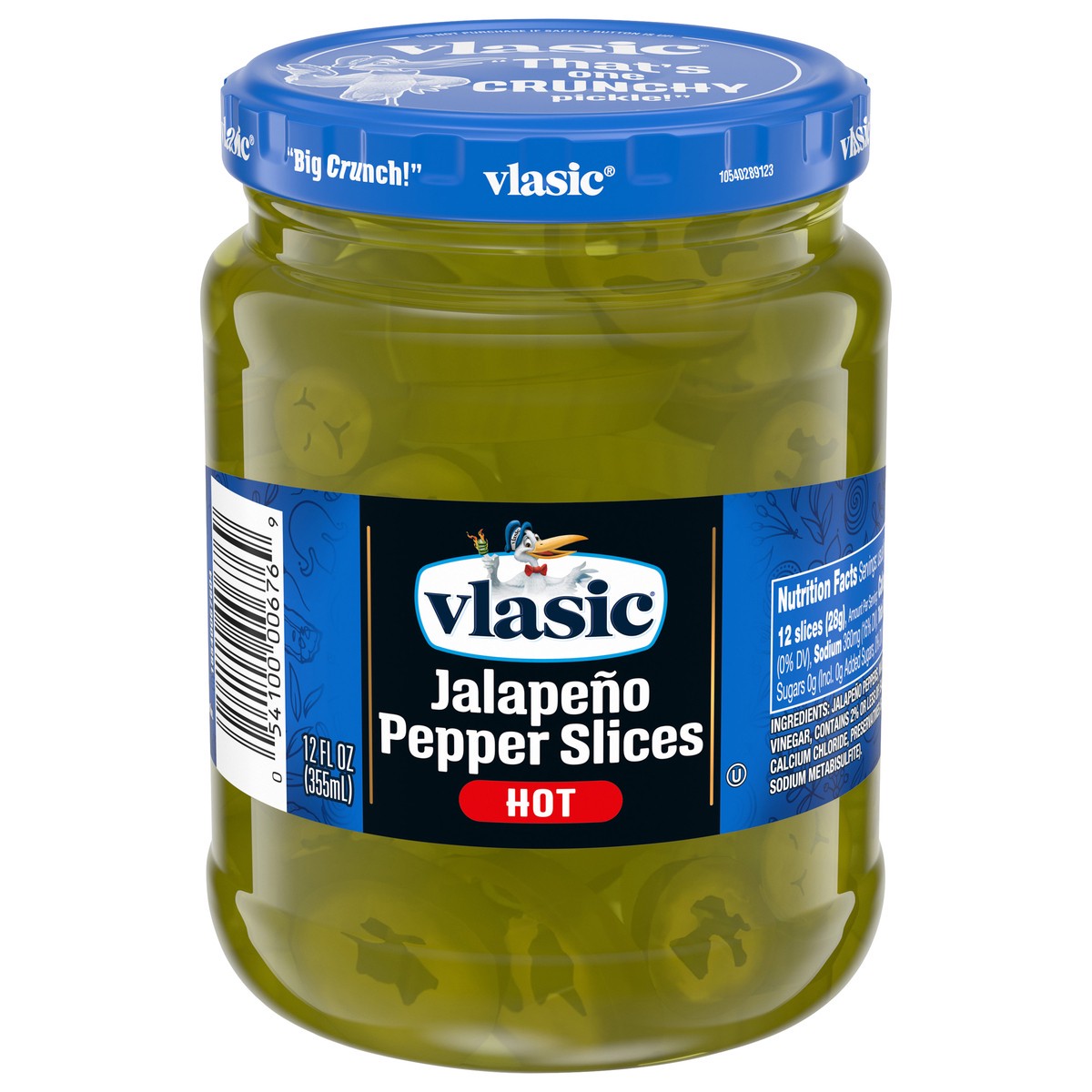 slide 1 of 5, Vlasic Hot Jalapeno Pepper Slices 12 fl oz, 12 fl oz