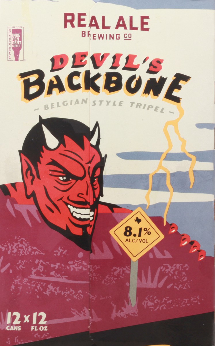 slide 3 of 11, Real Ale Brewing Co Belgian Style Tripel Devil's Backbone Beer 12-12 fl oz Cans, 12 ct