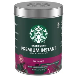 Starbucks Premium Instant Coffee, Dark Roast, 100% Arabica Beans- 3.17 oz
