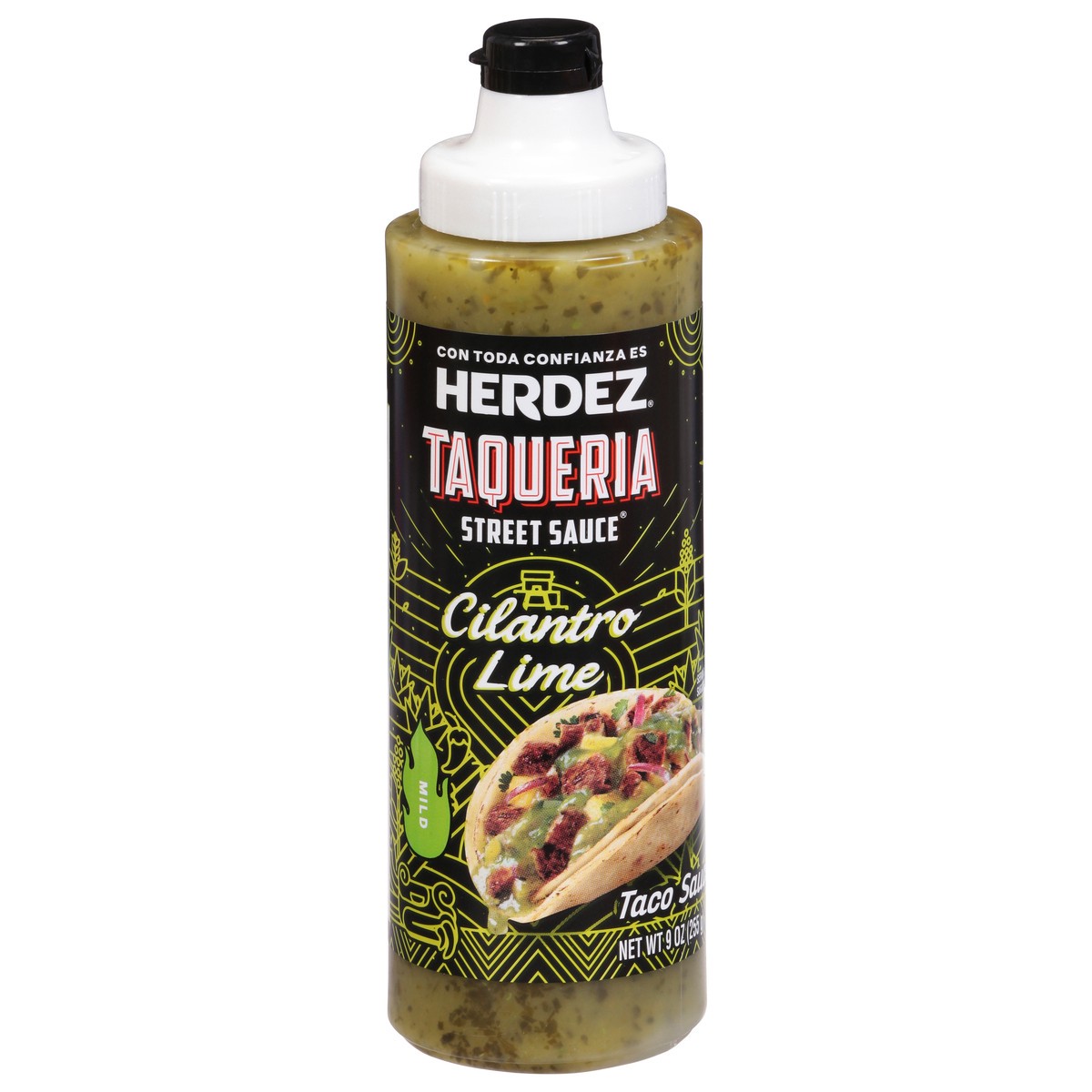 slide 1 of 9, Herdez Taqueria Street Sauce Cilantro Lime Taco Sauce 9 oz, 9 oz