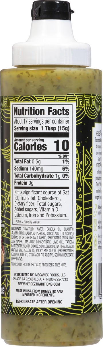 slide 8 of 9, Herdez Taqueria Street Sauce Cilantro Lime Taco Sauce 9 oz, 9 oz