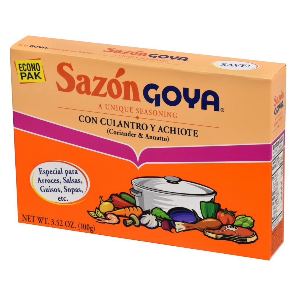 slide 27 of 33, Sazon Goya Seasoning with Coriander & Annatto 20 ea, 3.52 oz