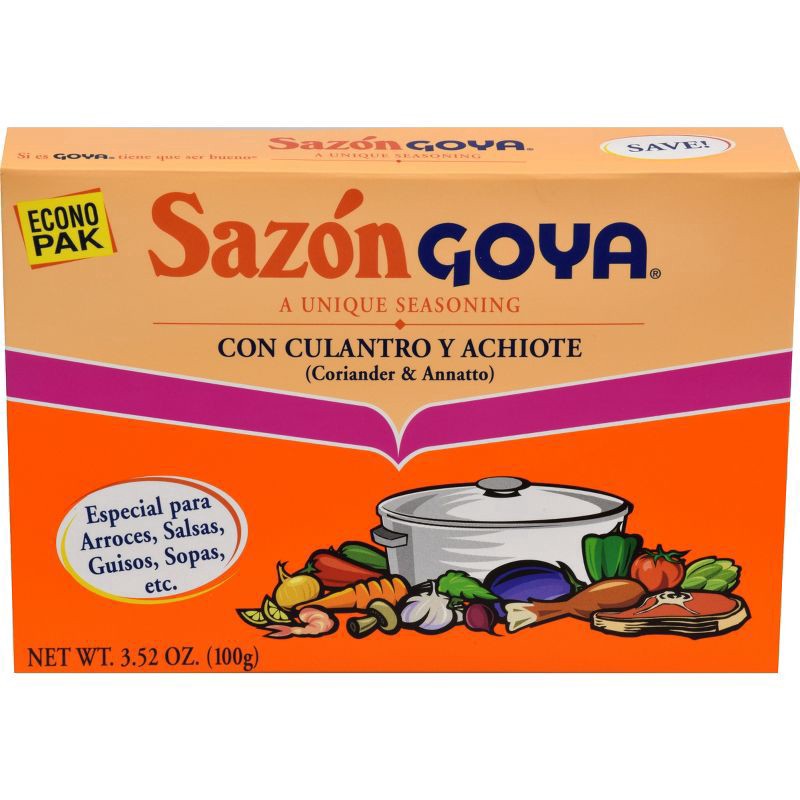 slide 1 of 33, Sazon Goya Seasoning with Coriander & Annatto 20 ea, 3.52 oz