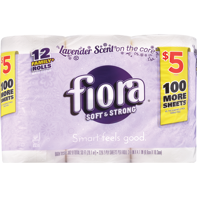 slide 1 of 1, FIORA Bath Tissue Lavender Scent, 1 ct