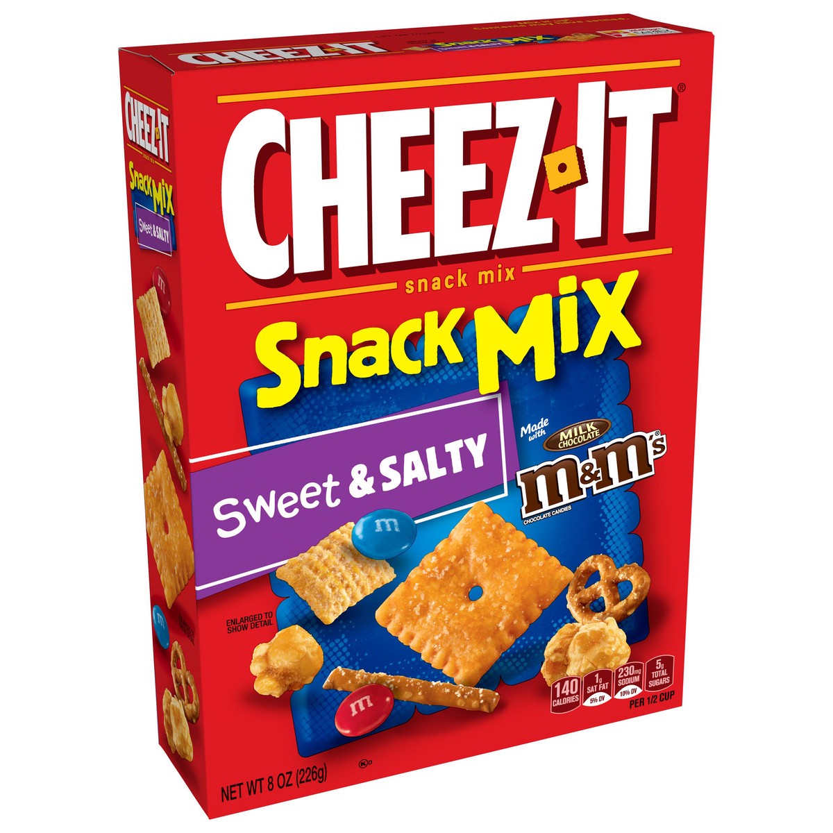 slide 8 of 10, Cheez-It Baked Snack Mix Sweet & Salty with M&Ms, 8 oz, 8 oz