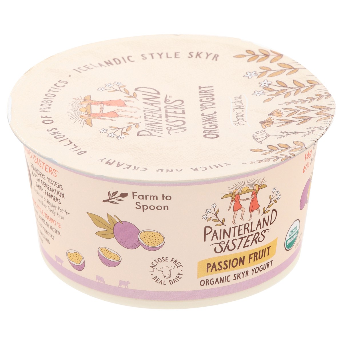 slide 14 of 15, Painterland Sisters Organic Skyr Passion Fruit Yogurt 5.3 oz, 5.3 oz