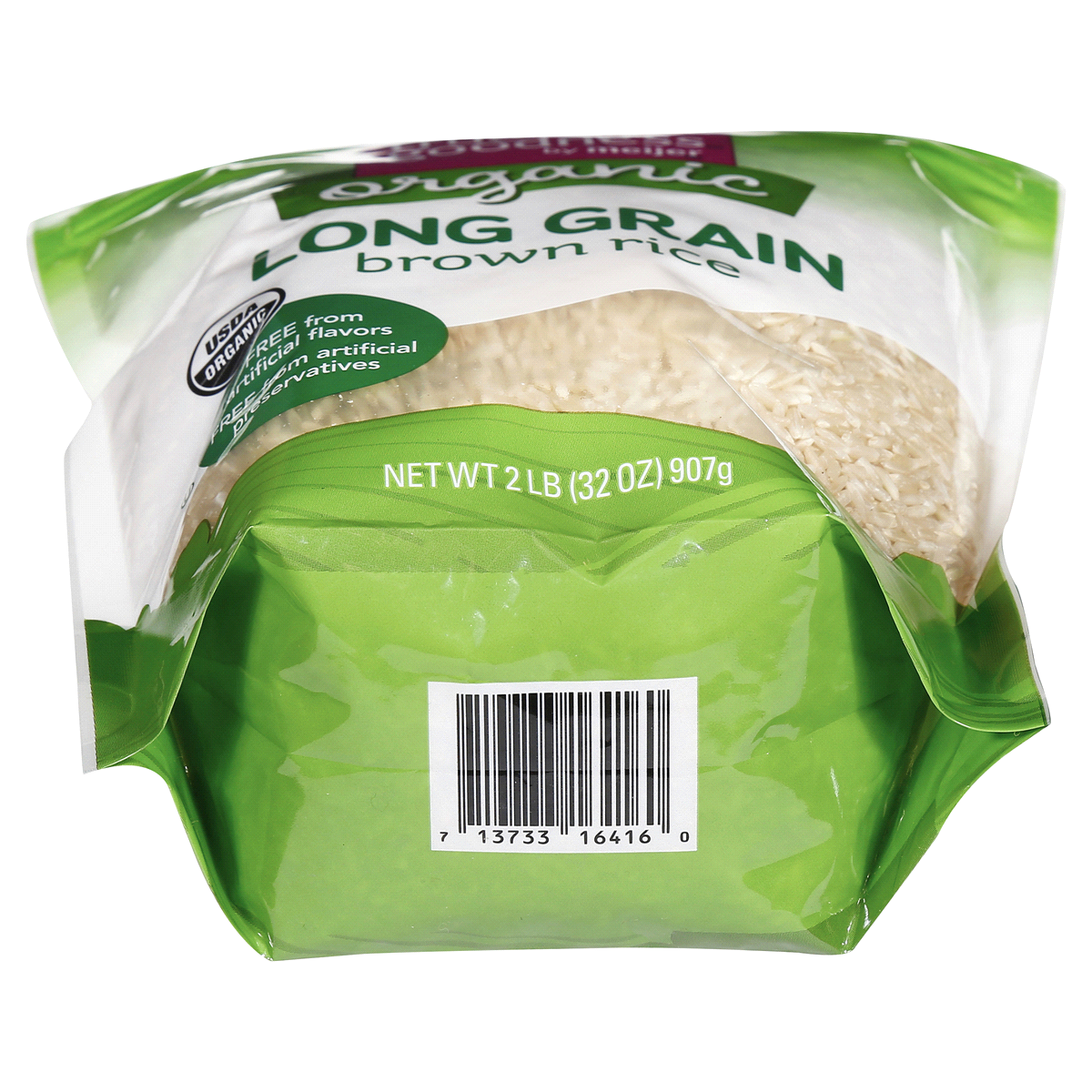 slide 2 of 3, True Goodness Organic Rice Long Grain Brown, 32 oz