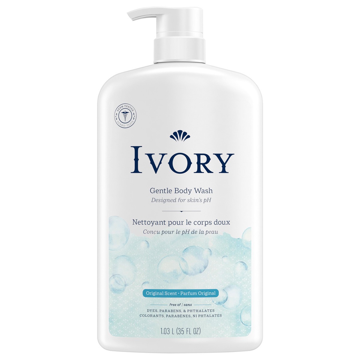 slide 1 of 3, Ivory Gentle Body Wash, Original Scent, 35oz, 35 fl oz