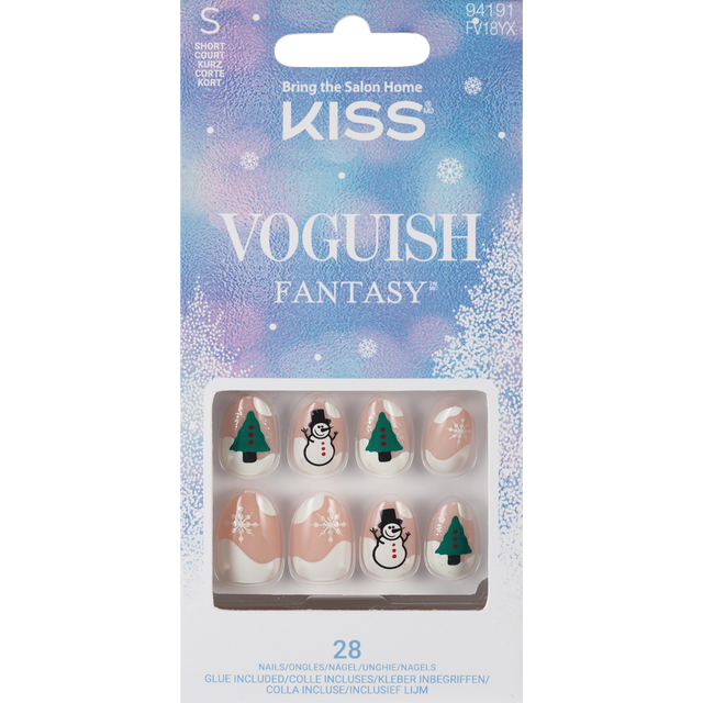 slide 1 of 1, KISS Ks Voguish Fantasy Nails- Bring Me Love, 1 ct