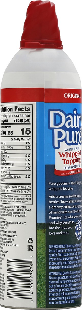 slide 8 of 8, Dairy Pure Whipped Topping 13 oz, 13 oz