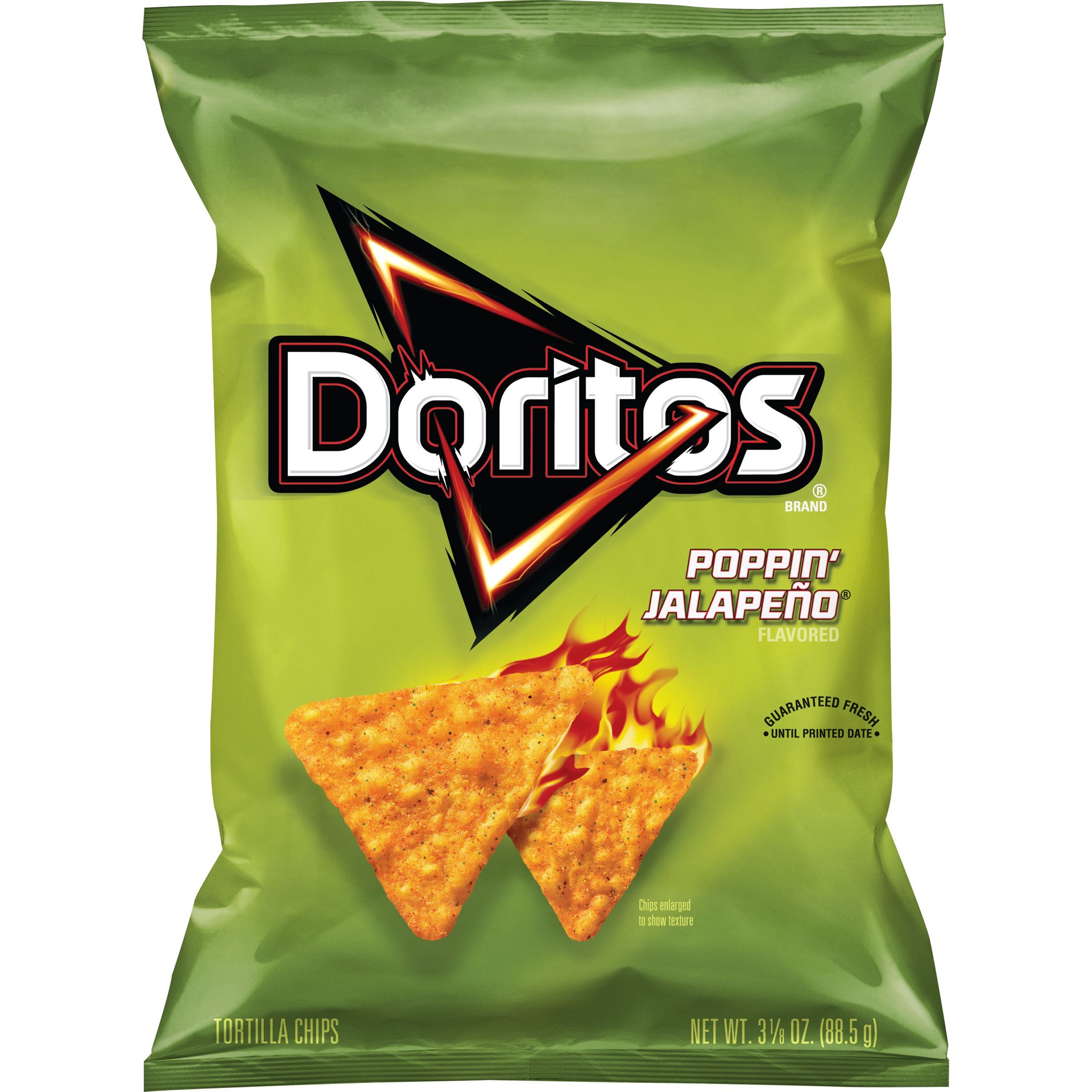 slide 1 of 5, Doritos Poppin Jalapeno Tortilla Chips, 3.125 oz