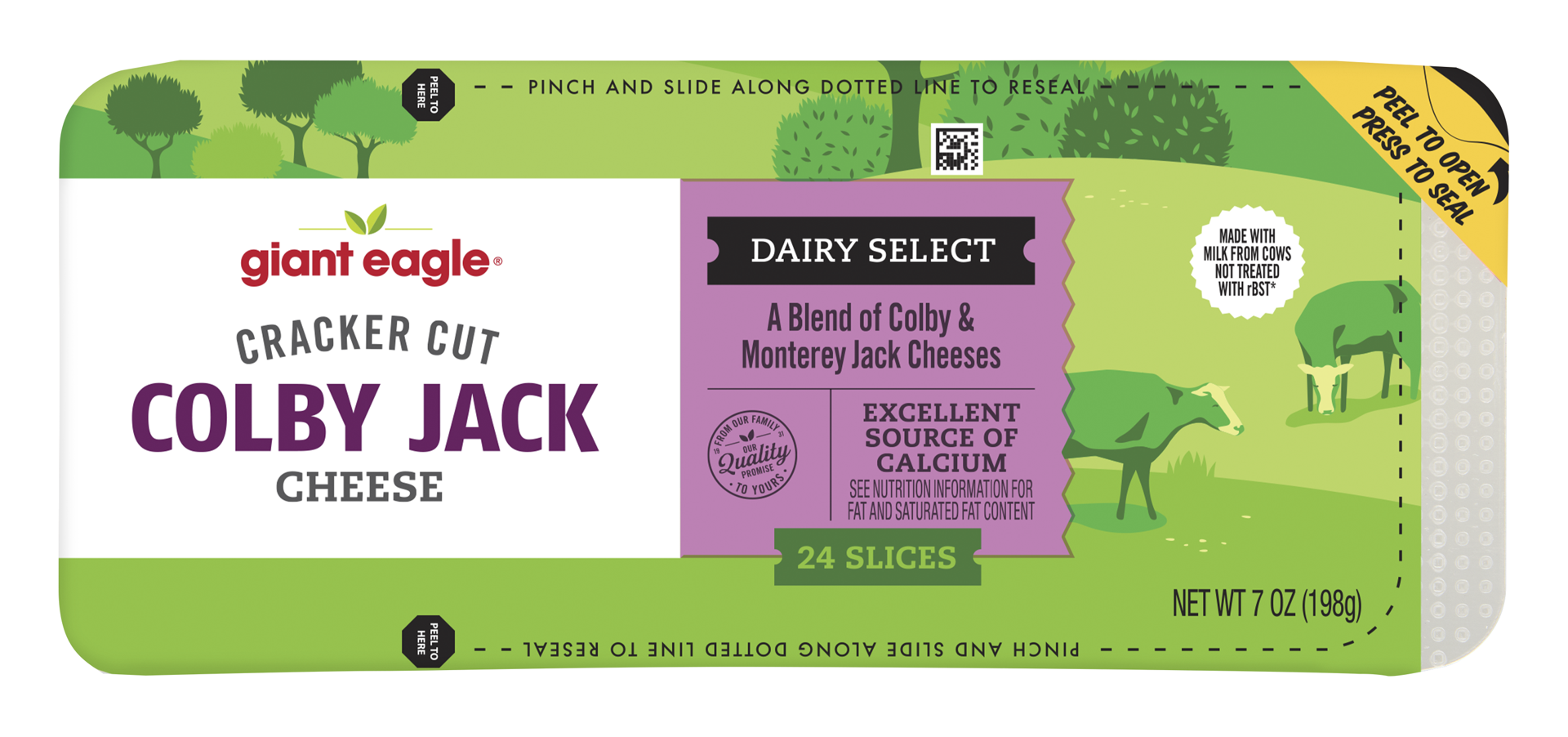 slide 1 of 1, Ge Colby Jack Crckr Cuts, 7 oz