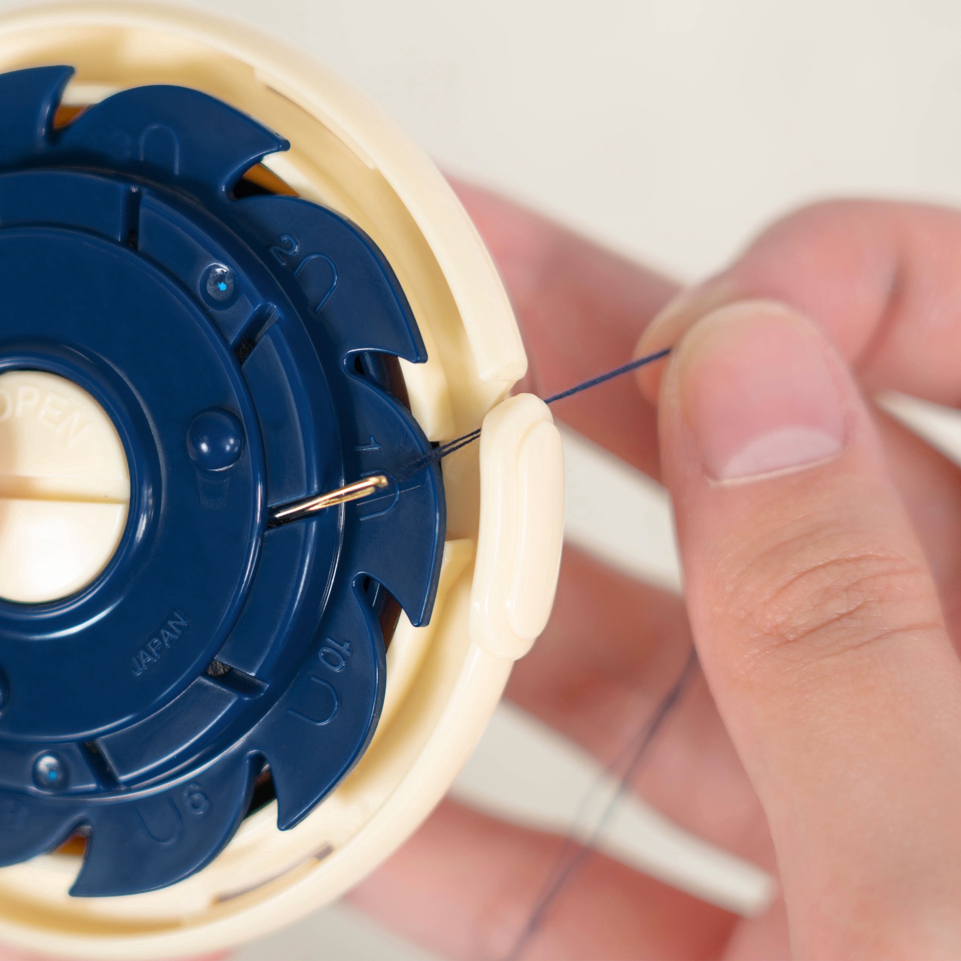 slide 5 of 7, Clover 3" Dome Threaded Needle Case, 3 in