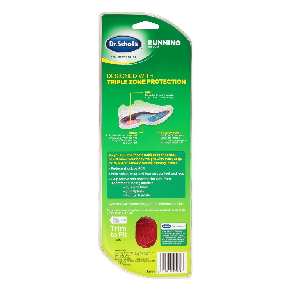 slide 2 of 2, Dr. Scholl's Athletic Series Running Insoles For Women, 1 pair