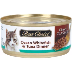Best Choice Ocean Whitefish & Tuna Dinner Canned Cat Food