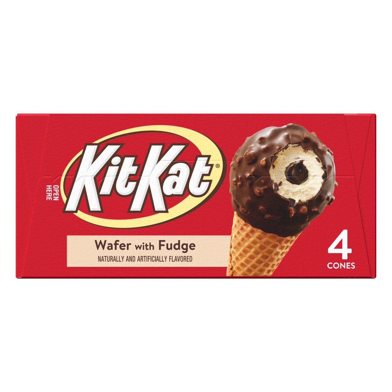 slide 66 of 89, KIT KAT Frozen Dairy Dessert Cones, 4 Count, 4 ct