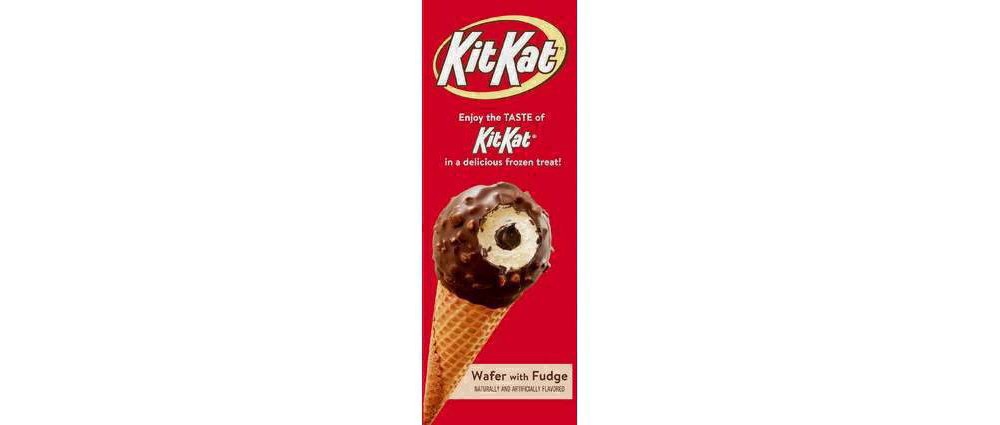 slide 21 of 89, KIT KAT Frozen Dairy Dessert Cones, 4 Count, 4 ct
