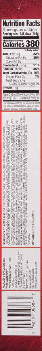 slide 13 of 13, Brew Pub Pizza Stuffed Crust Cheese Sausage Pizza 31.50 oz, 