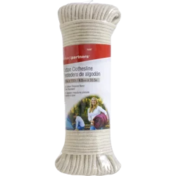 Project Partners Cotton Clothesline Rope - White