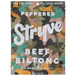 Stryve Peppered Beef Biltong 2.5 oz