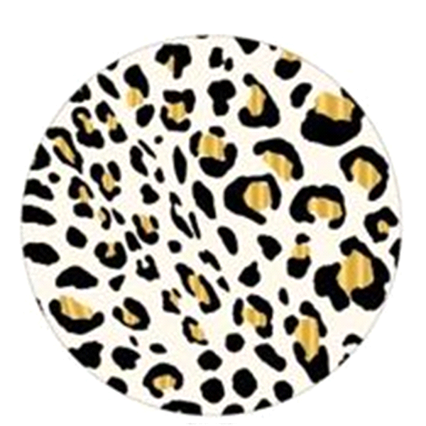 slide 1 of 1, Creative Converting Leopard Foil Dinner Plate, 8 ct
