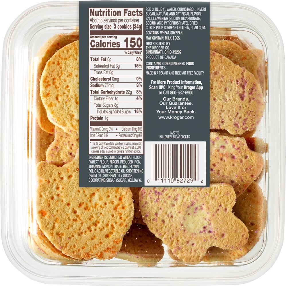 slide 2 of 3, Bakery Fresh Goodness Mini Pumpkin & Ghost Halloween Sugar Cookies, 1 ct