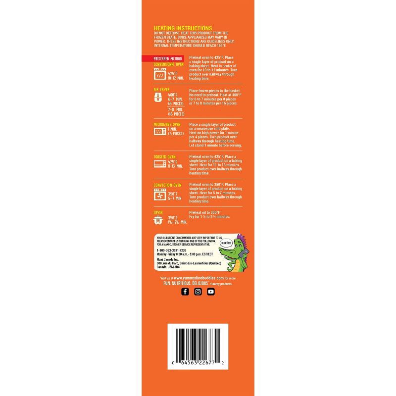 slide 2 of 4, Dino Buddies Yummy Dinosaur-Shaped Chicken Breast Nuggets, 35 oz, 35 oz