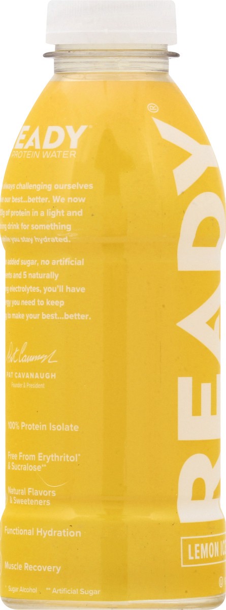 slide 6 of 9, Ready Nutrition Ready Protein Water, Lemon Ice - 16.9 oz, 16.9 oz