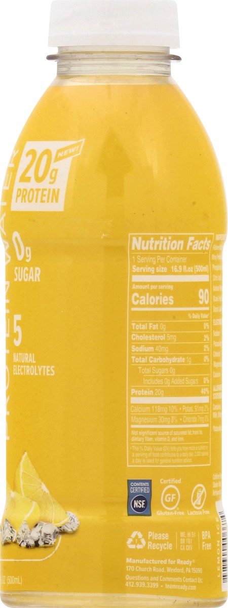 slide 7 of 9, Ready Nutrition Ready Protein Water, Lemon Ice - 16.9 oz, 16.9 oz