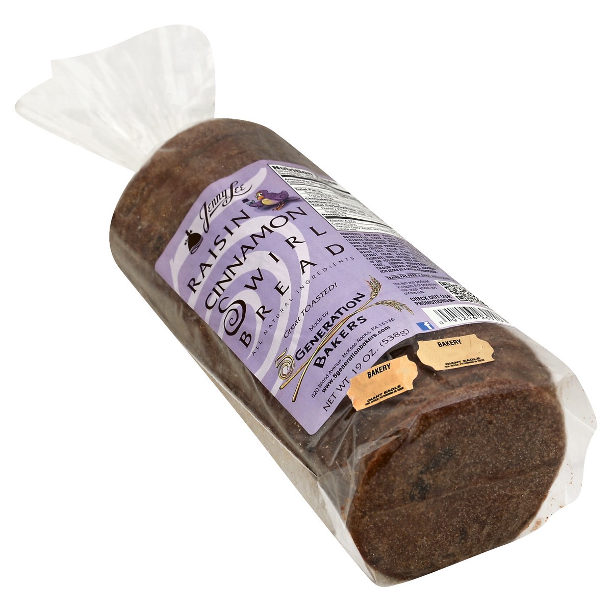 slide 1 of 2, Jenny Lee Bread Cinnamon Raisin 18 Oz, 18 oz