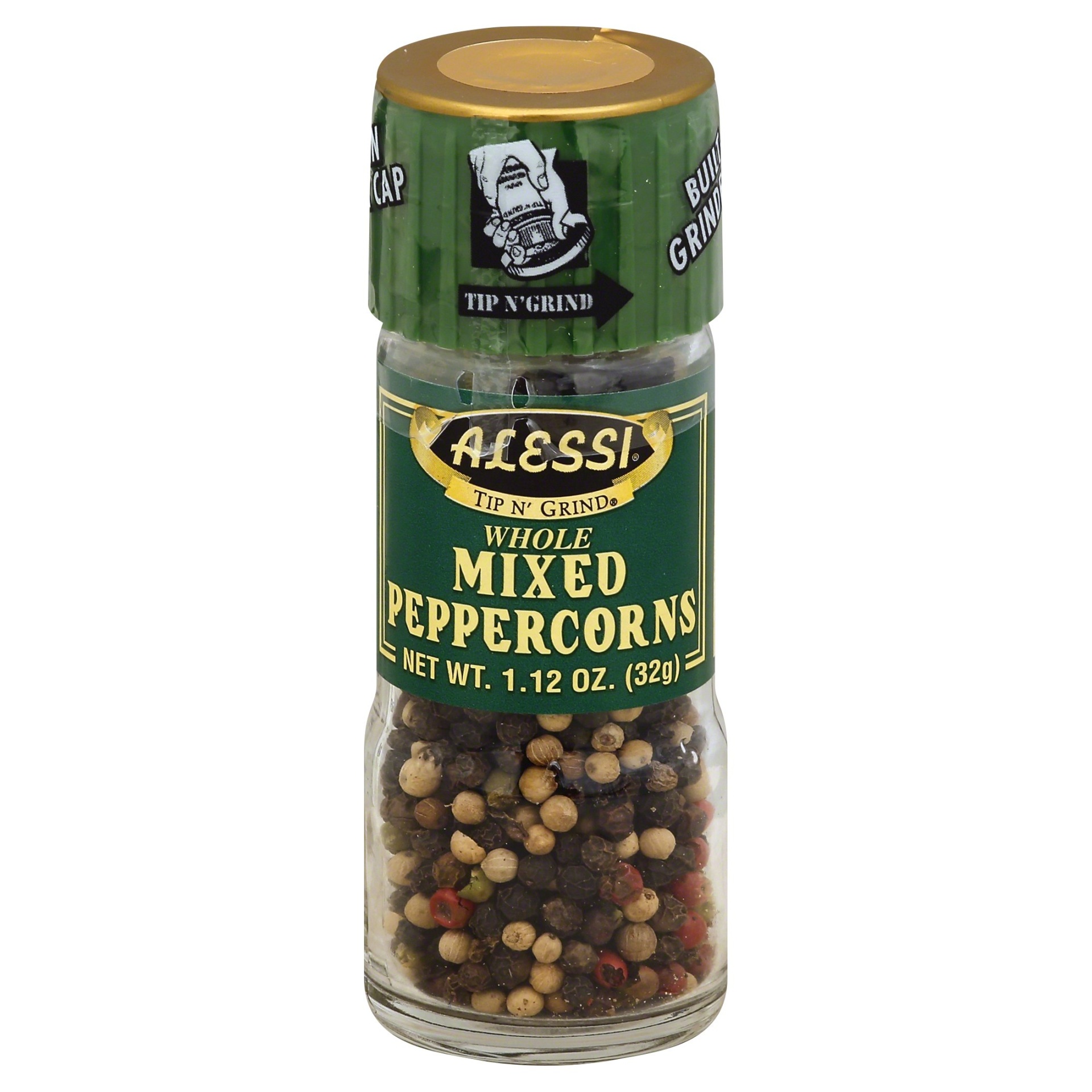 slide 1 of 1, Alessi Mixed Pepprcorn Grinder Black Pepper, 1.12 oz