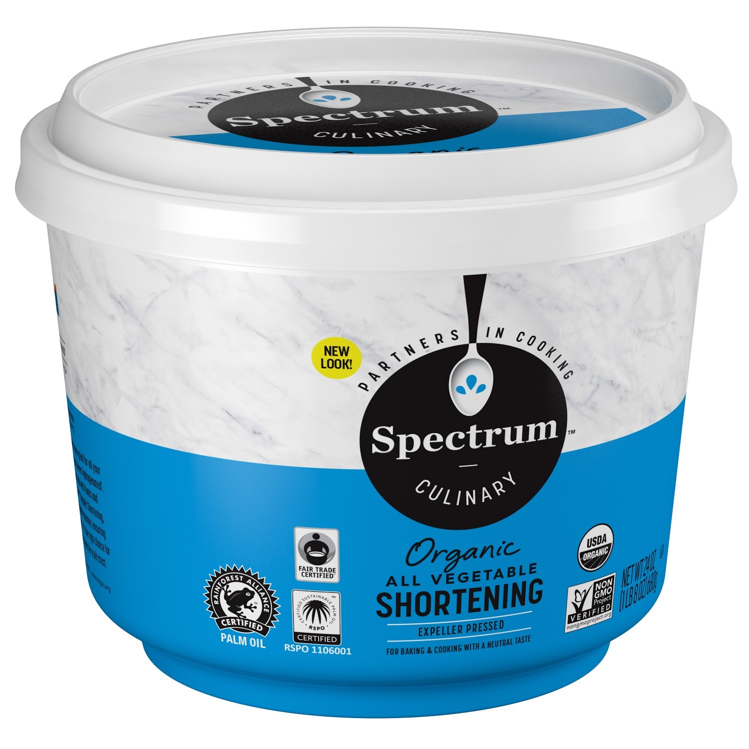 Spectrum Organic AllVegetable Shortening NonHydrogenated 24 oz Shipt