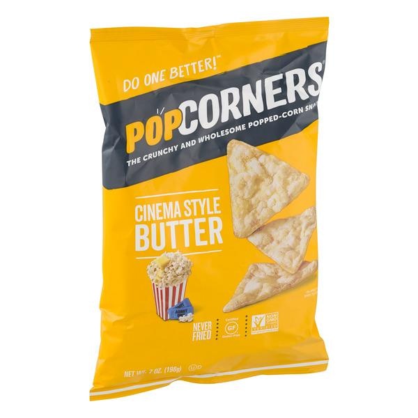 slide 1 of 6, PopCorners Popped-Corn Snack Cinema Style Butter, 7 oz