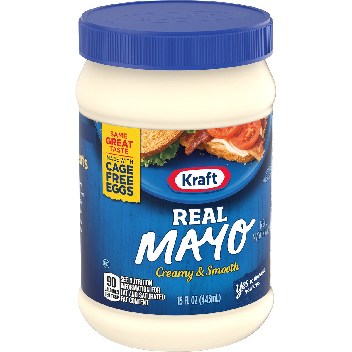 slide 5 of 9, Kraft Real Mayo Creamy & Smooth Mayonnaise, 15 fl oz Jar, 15 fl oz