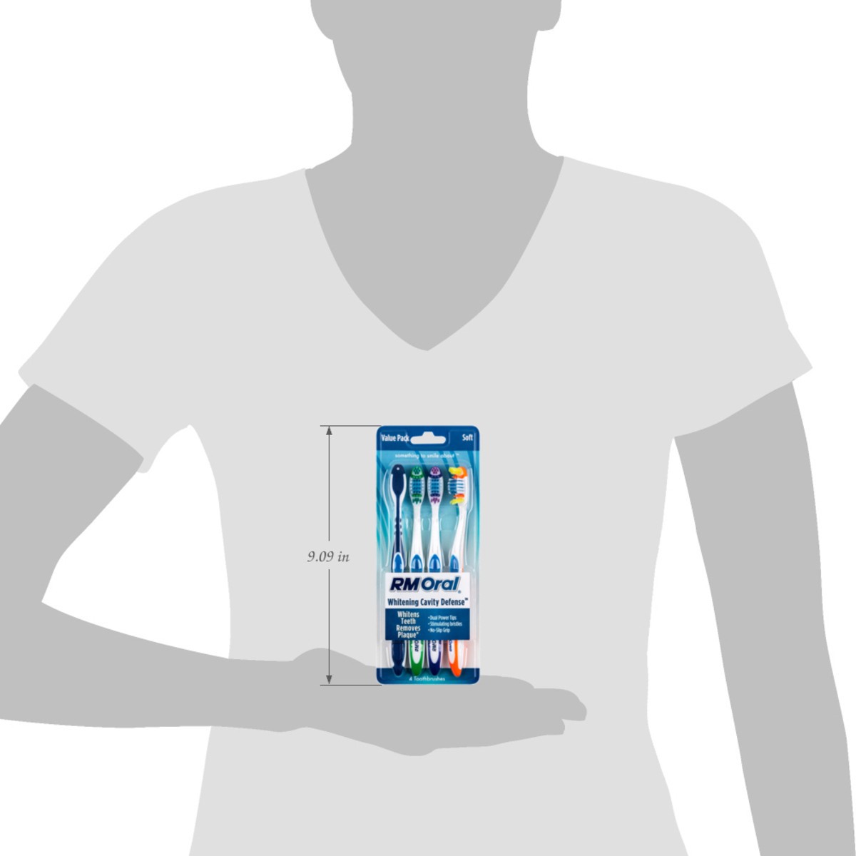 slide 2 of 6, RM ORAL Whitening Cavity Defense Soft Toothbrushes, 4 CT., 4 ct