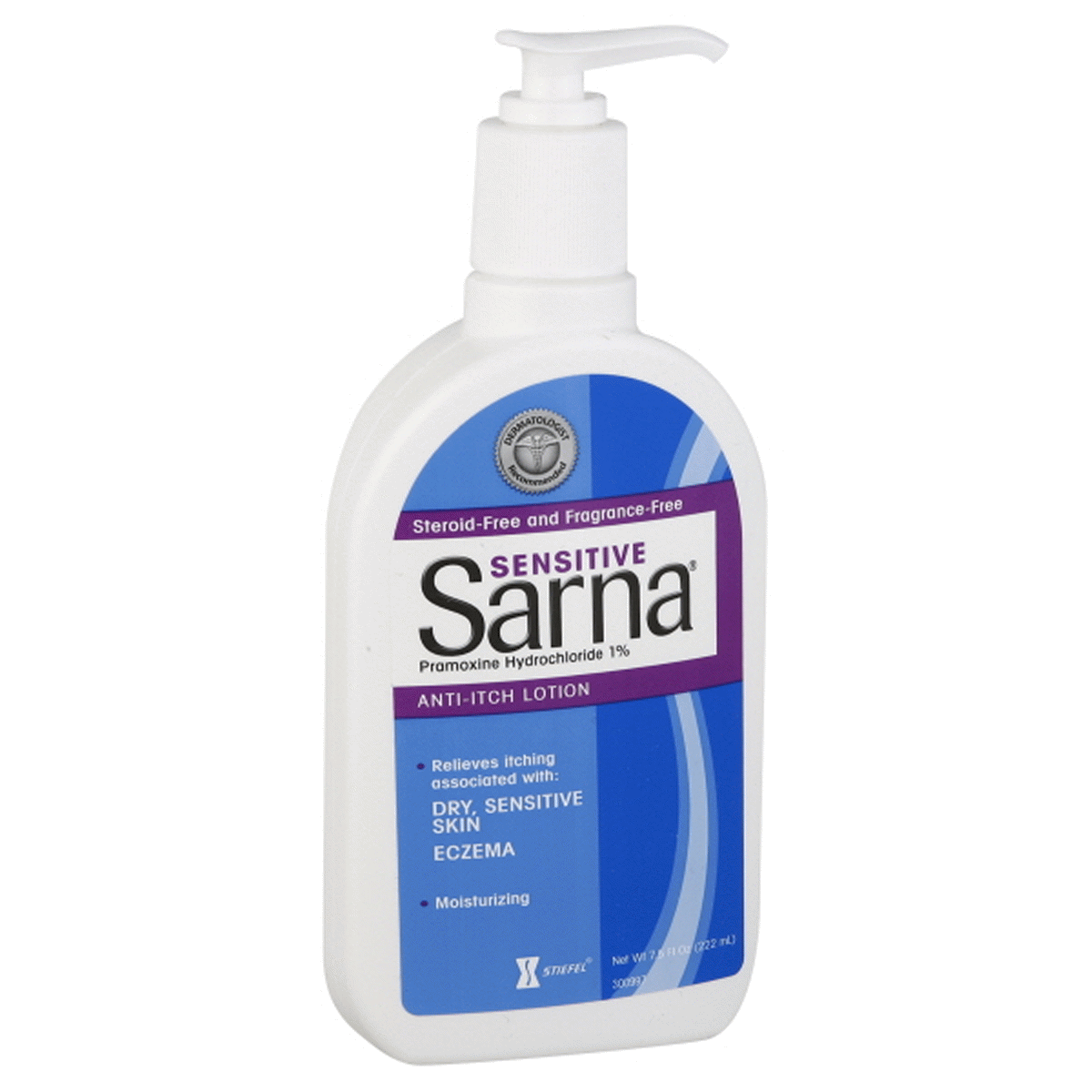 slide 1 of 2, Sarna Sensitive Anti-Itch Lotion, 7.5 oz