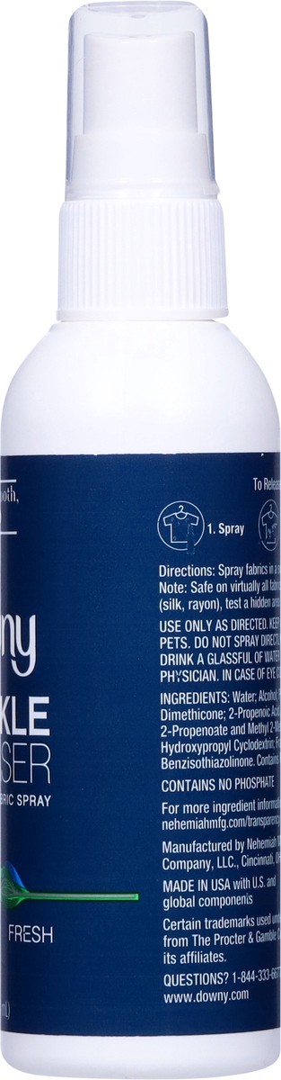 slide 2 of 12, Downy Wrinkle Releaser Fabric Spray, Fresh Scent, Travel Size 3 fl oz, 3 fl oz