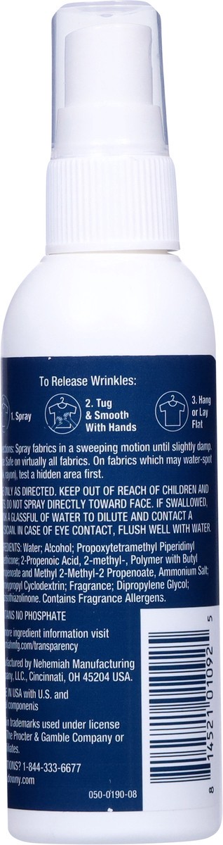 slide 6 of 12, Downy Wrinkle Releaser Fabric Spray, Fresh Scent, Travel Size 3 fl oz, 3 fl oz