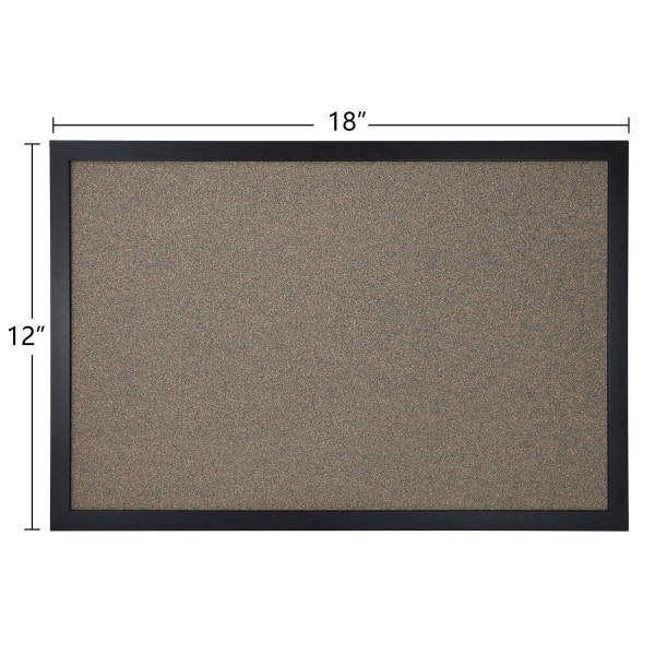 slide 2 of 4, FORAY Cork Board, 12 X 18, Black Decor Frame, 1 ct