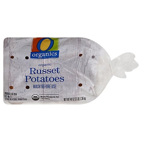 slide 1 of 1, O Organics Organic Russett Potatoes Prepacked Bag - 3 Lb, 3 lb