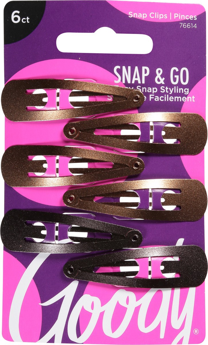 slide 9 of 9, Goody Snap Clips 6 ea, 6 ct